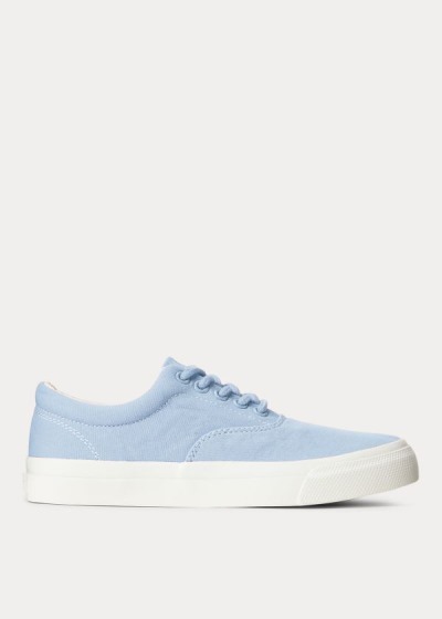 Zapatillas Polo Ralph Lauren Mujer Azules Claro - Bryn Canvas - UEVMG0935